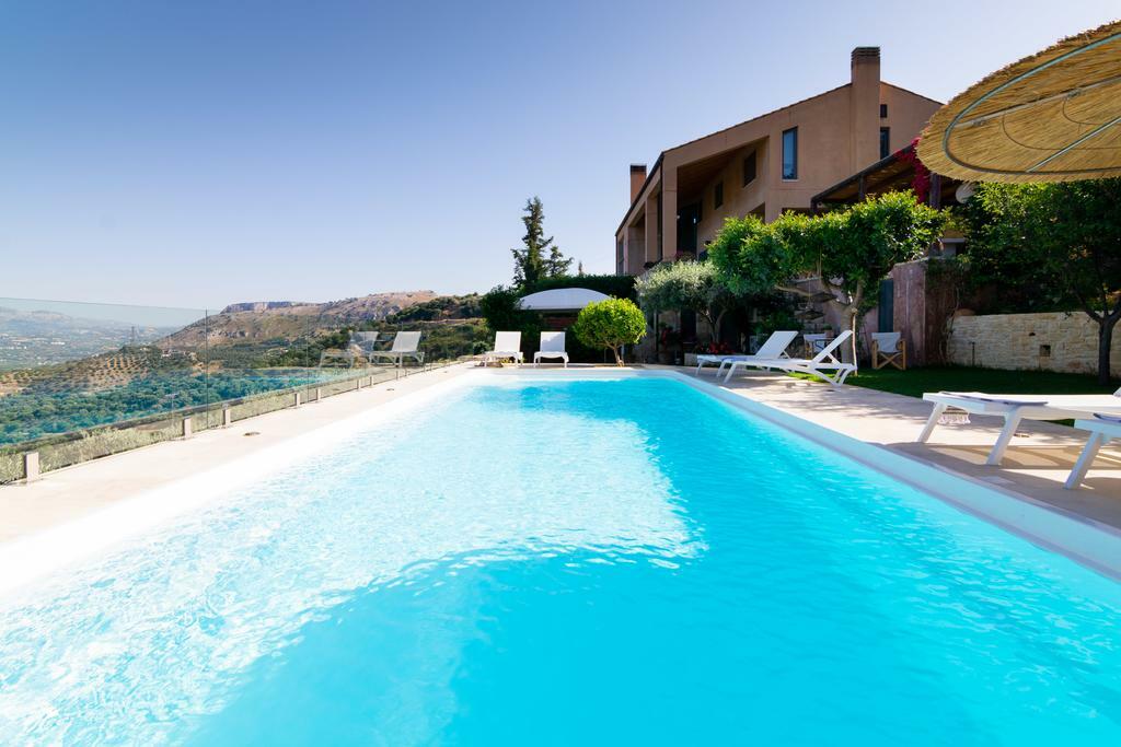 Villa Vollard With Amazing View Pool Heraclión Exterior foto